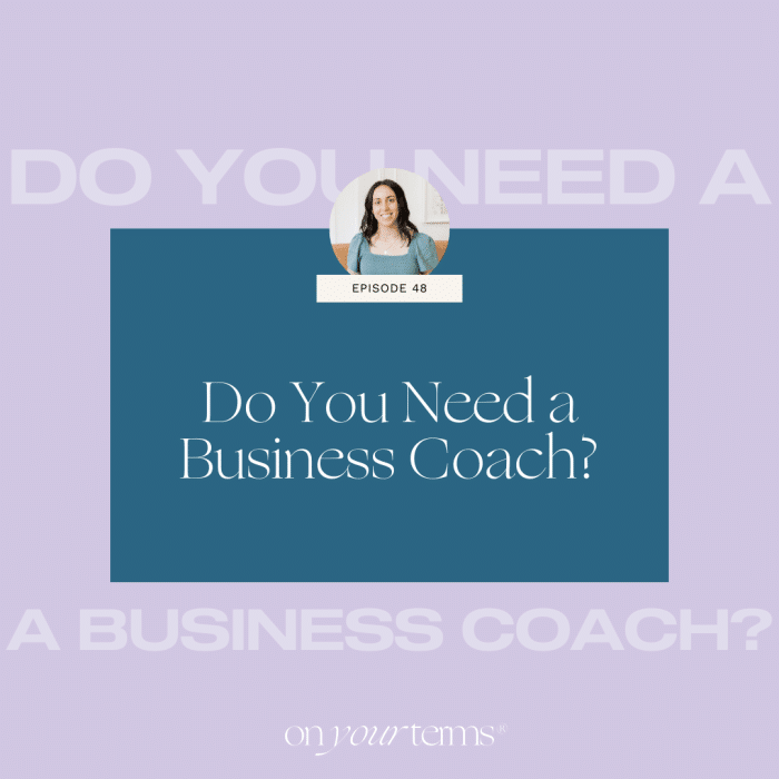 lavender background with text overlay "Do You Need a Business Coach?"