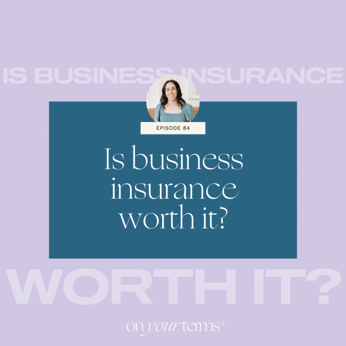 Lavender background with text overlay "Is business insurance worth it?"