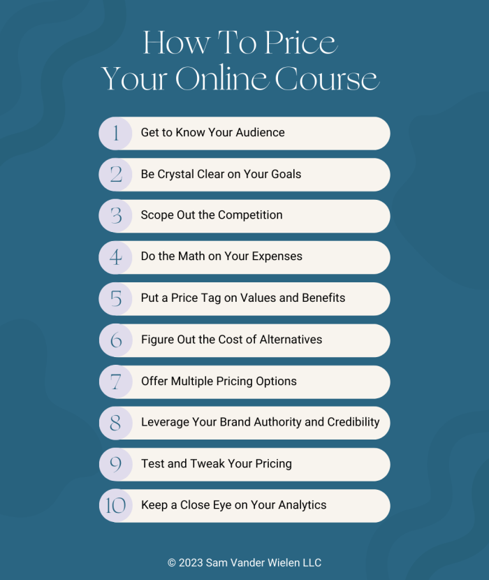 How To Price An Online Course | Sam Vander Wielen