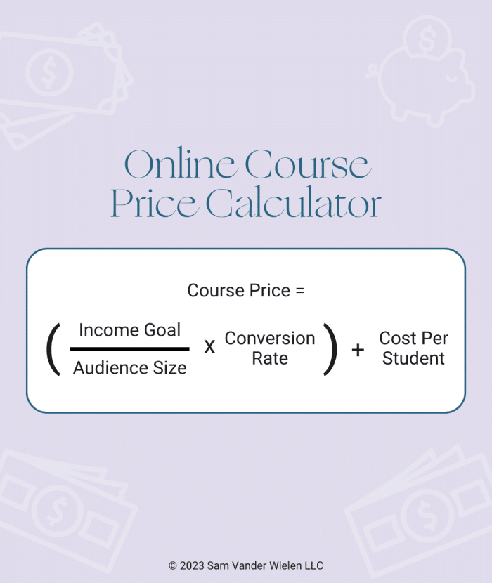 How To Price An Online Course | Sam Vander Wielen