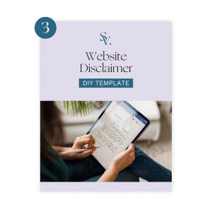 website disclaimer diy template