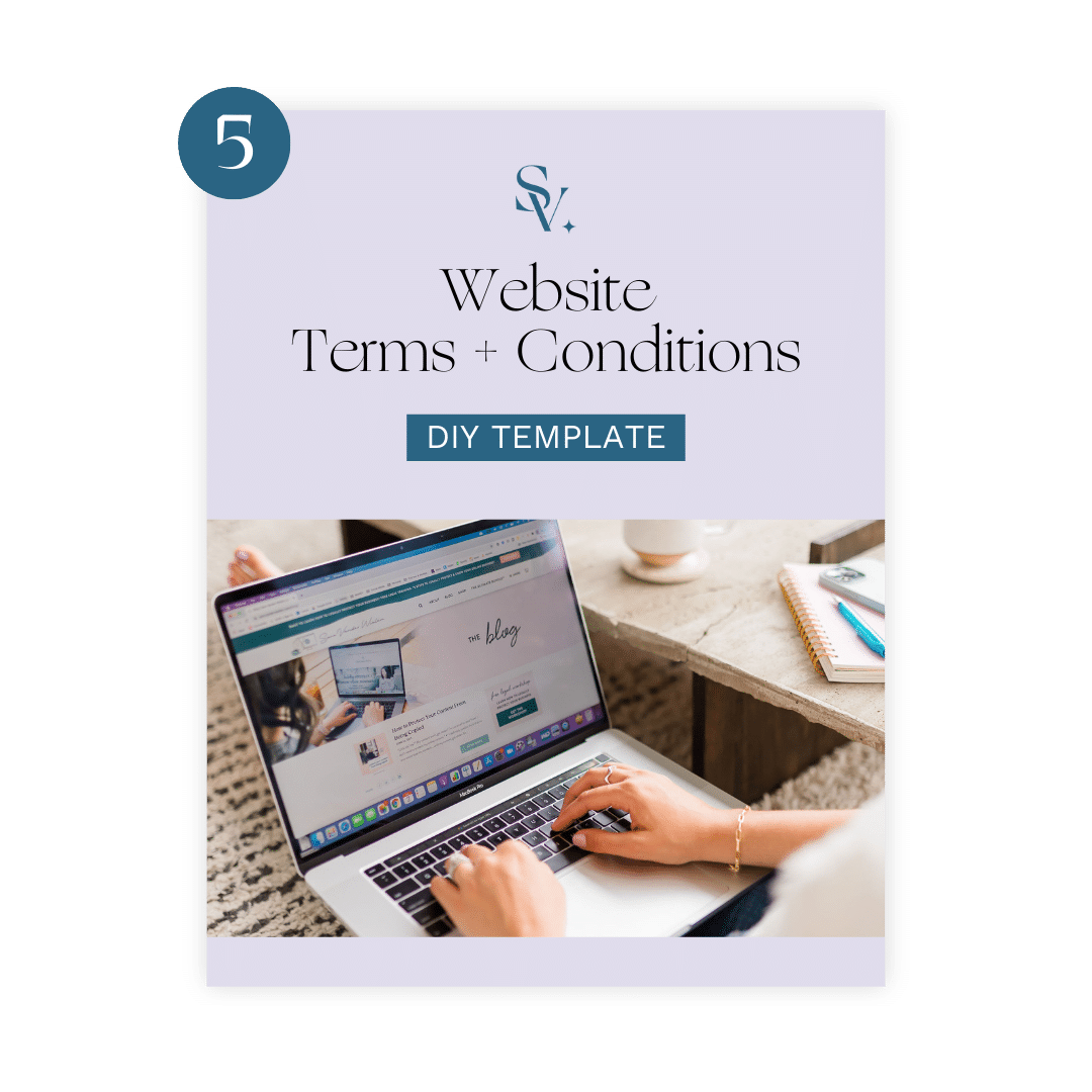 website terms + conditions diy template
