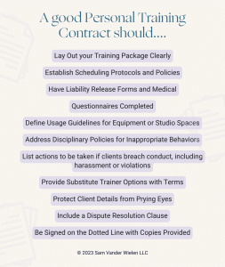 How To Create An Effective Personal Training Contract | Sam Vander Wielen