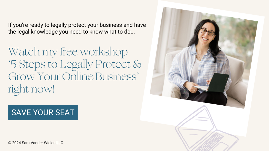 Sam Vander Wielen Free Legal Workshop