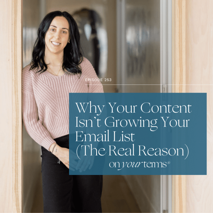 Why Your Content Isn’t Growing Your Email List (The Real Reason)