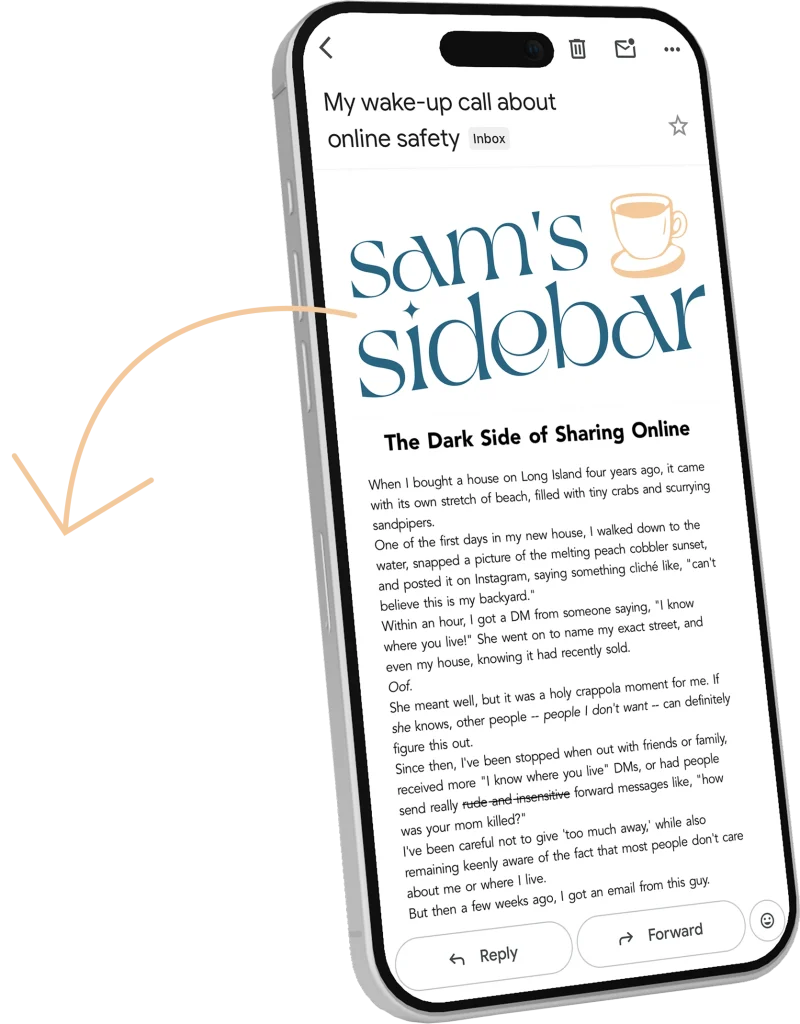 iPhone with Newsletter for Mobile