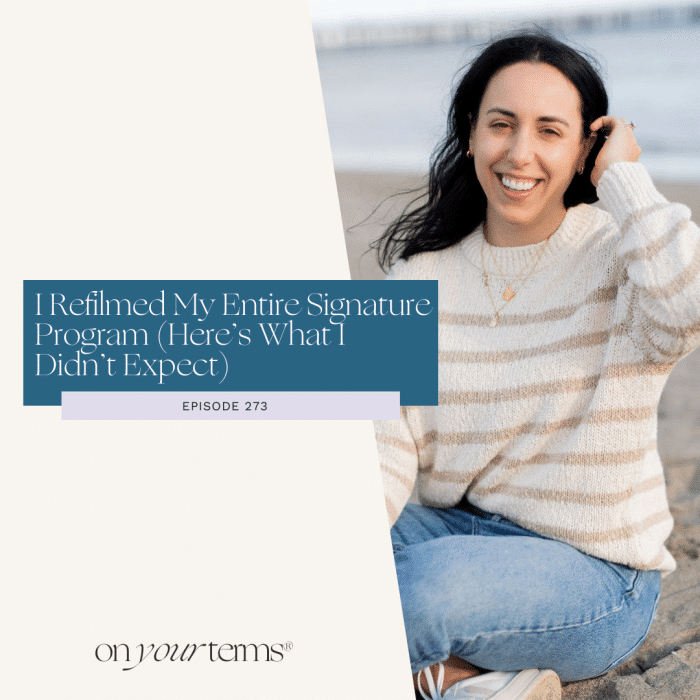 I Refilmed My Entire Signature Program (Here’s What I Didn’t Expect)