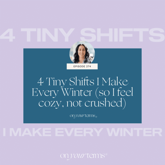4 Tiny Shifts I Make Every Winter (so I feel cozy, not crushed)