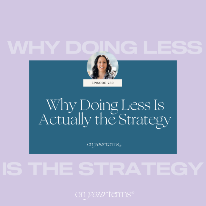 Why Doing Less Is Actually the Strategy