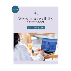 Website Accessibility Statement Mock Up