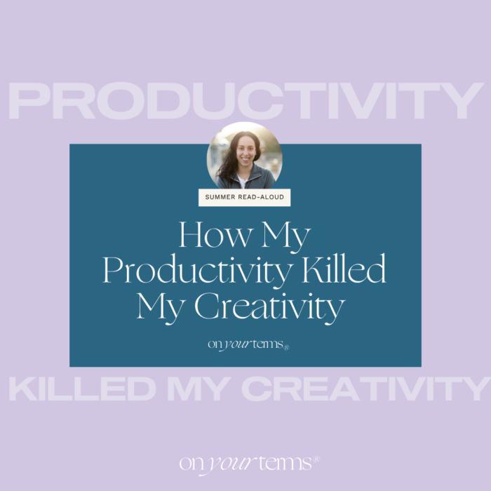 How My Productivity Killed My Creativity